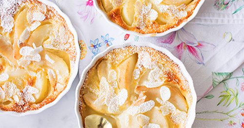 Clafouti de Almendras y Pera