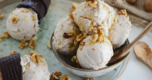 Crema Helada de Nueces