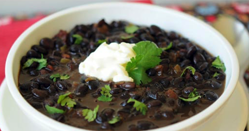 Crema de Porotos Negros