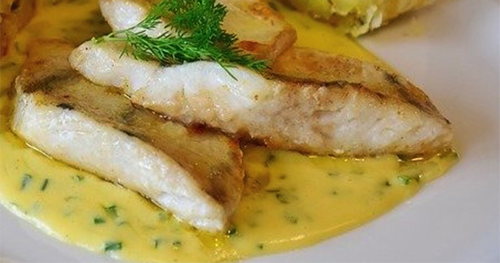 Pescado con Papas a la Mostaza